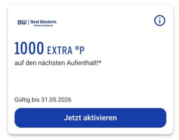 Payback Ecoupon Best Western 1000 Punkte Extra