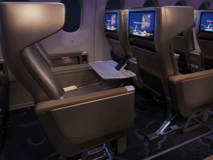 China Airlines Boeing 787 Premium Economy Class Sitz Copyright