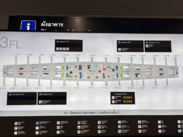Emirates Lounge Bangkok Lageplan