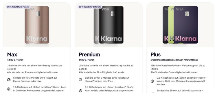 Klarna Mitgliedschaften Vorteile Plus Premium Max Juni 2026 Copyright