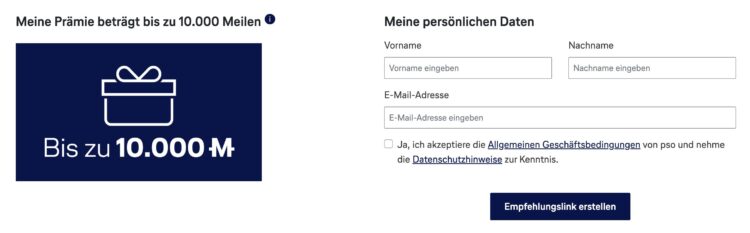 Miles And More Kreditkarte Empfehlen Empfehlungslink Erstellen