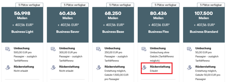 Miles And More Tarife Lufthansa Business Class Frankfurt Johannesburg