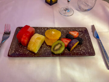 Qatar Airways Boeing 787 9 Business Class Adient Ascent Nachspeise