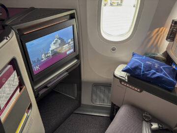 Qatar Airways Boeing 787 9 Business Class Adient Ascent Sitz Ife