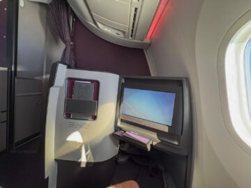Qatar Airways Boeing 787 9 Business Class Adient Ascent Sitz Sicht Flug