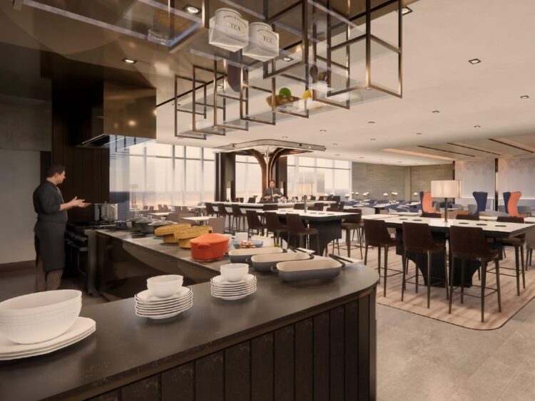 Singapore Airlines Silverkris Lounge Melbourne Buffet Copyright