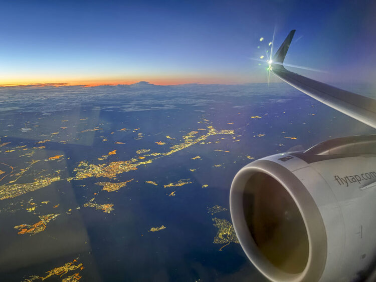 Tap Portugal Airbus A320neo Flugzeug Wingview