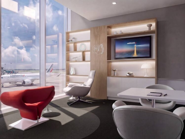 Air France Lounge London Heathrow First Class Bereich Copyright