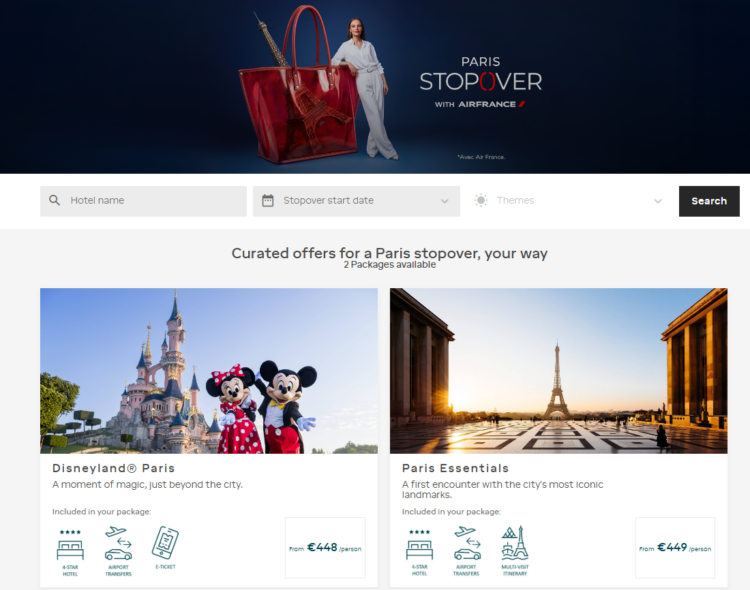 Air France Stopover Buchen Leistungen
