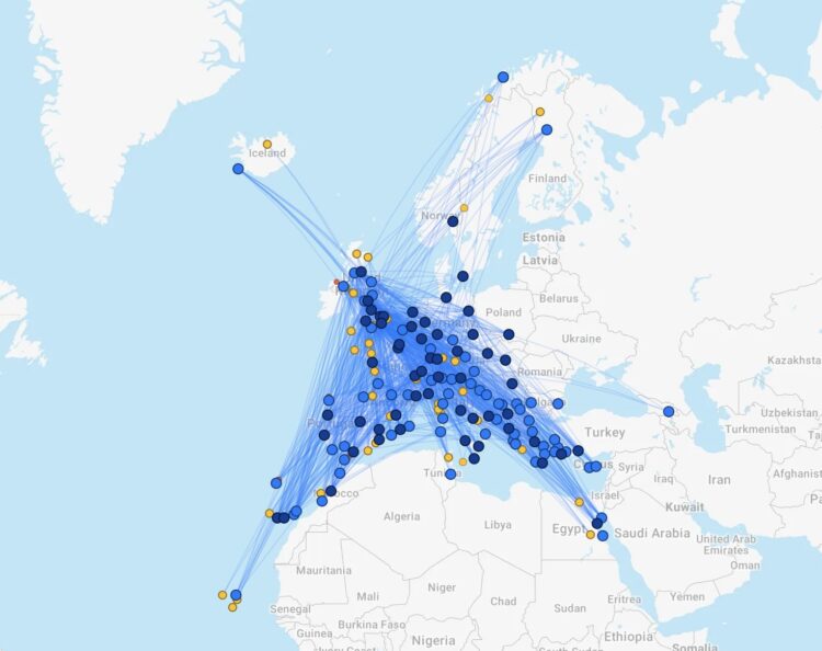 Easyjet Streckennetz Flightconnections Juli 2026