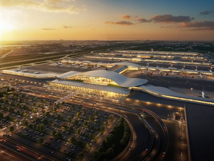 Washington Dulles Airport Neu Nord Fassase Copyright