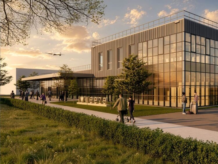 Airport Weeze Ankunftsterminal Rendering