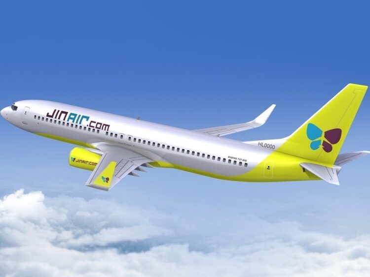 Jin Air Flugzeug Boeing 737 Copyright