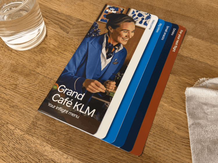 Klm Grand Cafe Menue Copyright
