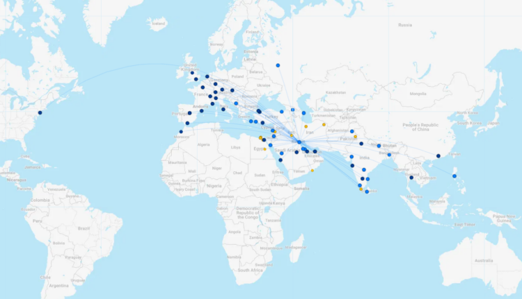 Kuwait Airways Streckennetz FlightConnections August 2026