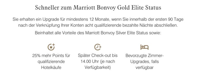 Marriott Bonvoy Miles And More Kreditkarte Gold Elite Status Fast Track
