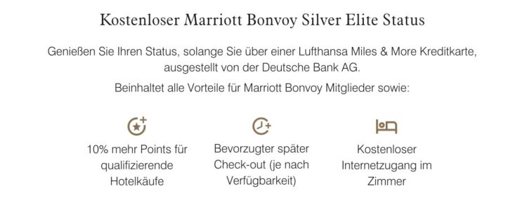 Marriott Bonvoy Miles And More Kreditkarte Silver Elite Status