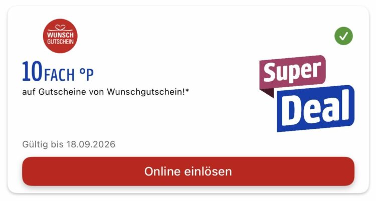 Payback Wunschgutschein Ecoupon September 2026