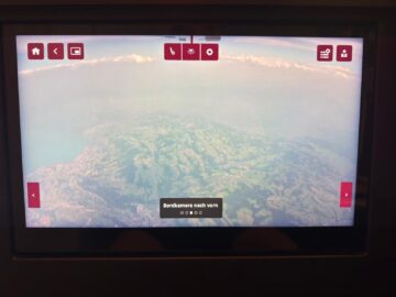 Swiss Business Class Airbus A350 Aussenkamera1