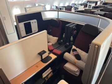 Swiss Business Class Airbus A350 Business Suite Vorne
