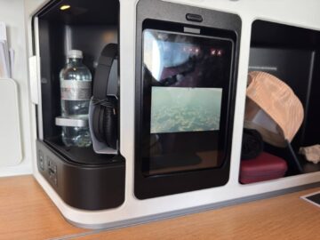 Swiss Business Class Airbus A350 Faecher Rechts
