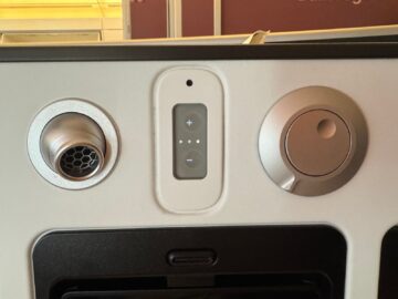 Swiss Business Class Airbus A350 Licht