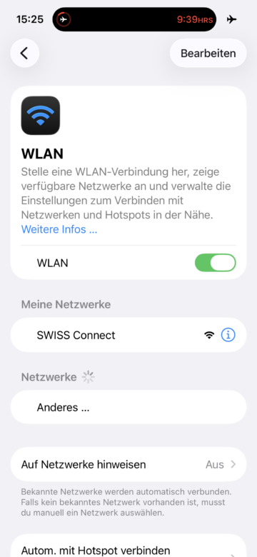 Swiss Business Class Airbus A350 Wifi1