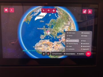 Swiss Business Class Airbus A350 World Map1