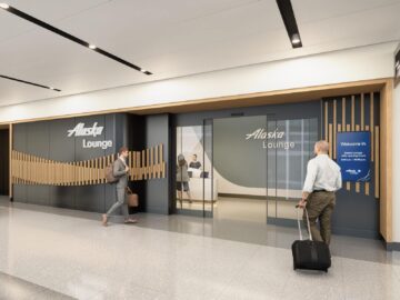 Alaska Airlines Lounge San Diego Eingang Copyright