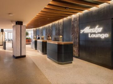 Alaska Airlines Lounge Seattle Eingang Copyright