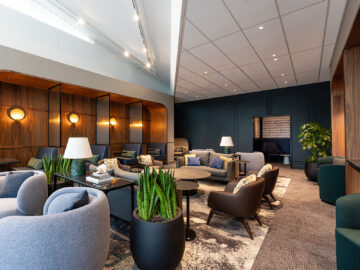 American Express Centurion Lounge Schiphol Amsterdam Seating Area With Tv Copyright