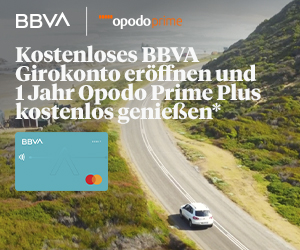 BBVA Girokonto mit 1 Jahr Opodo Prime Plus kostenlos