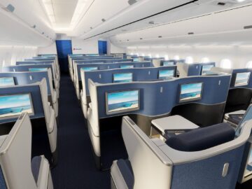 Edelweiss Airbus A350 Neue Kabine Business Class 1