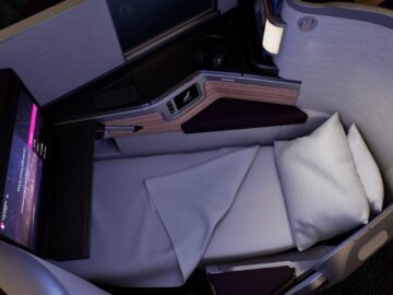 Hawaiian Airlines Airbus A330 Leihōkū Suites Bett Copyright