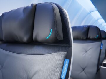 Jetblue Blue First Sitz Kopfstuetze Copyright