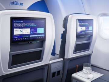 Jetblue Blue First Sitz Monitor Copyright