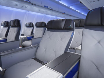 Jetblue Blue First Sitz Recline Copyright