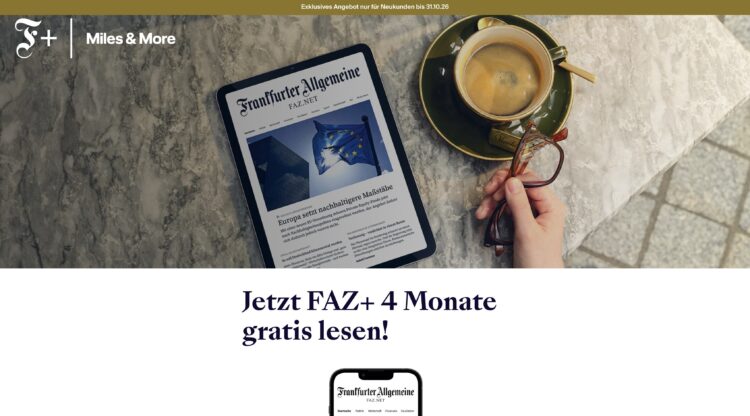 Miles And More Aktion Kostenlos Faz Oktober 2026