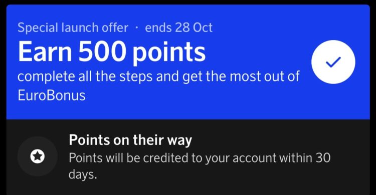 Sas Eurobonus App Bonuspunkte Promo Gutschrift