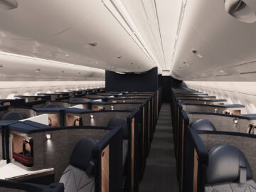 British Airways Airbus A380 Neue Kabine Business Class Kabine Copyright