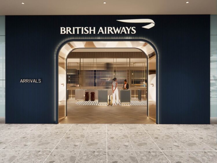 British Airways London Heathrow Lounge Terminal 5c Eingang Copyright