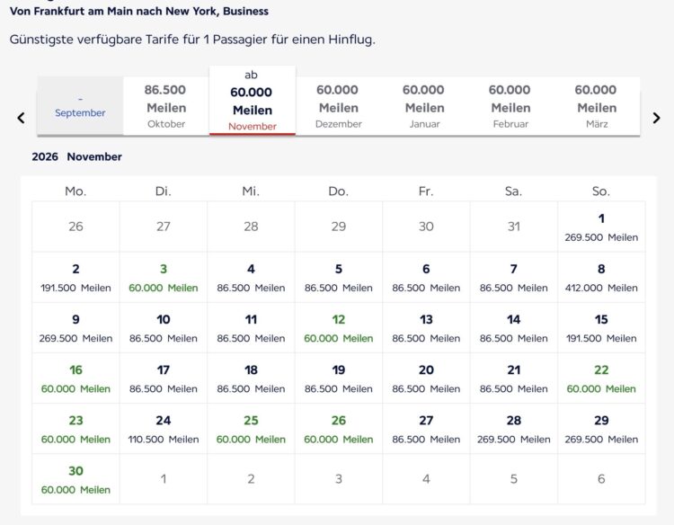 Flying Blue Air France Kalendersuche Frankfurt New York Verfuegbarkeiten Business Class