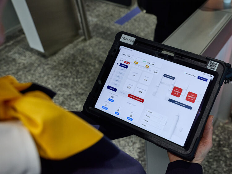 Gate Of The Future Lufthansa Tablet Copyright
