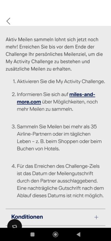 Miles And More My Activity Challenge Oktober 2026 Konditionen