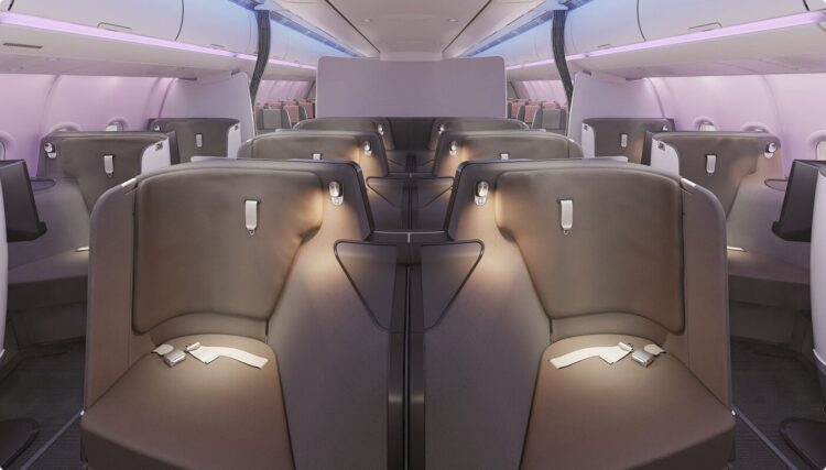 Trinity Airways Airbus A330-900 Business Class Kabine