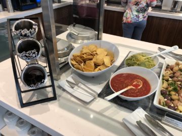 air canada maple leaf lounge vancouver nachos dipp
