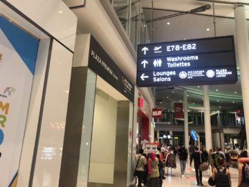 air canada signature suite toronto eingang wegweiser