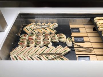 air new zealand brisbane international lounge sandwiches wraps