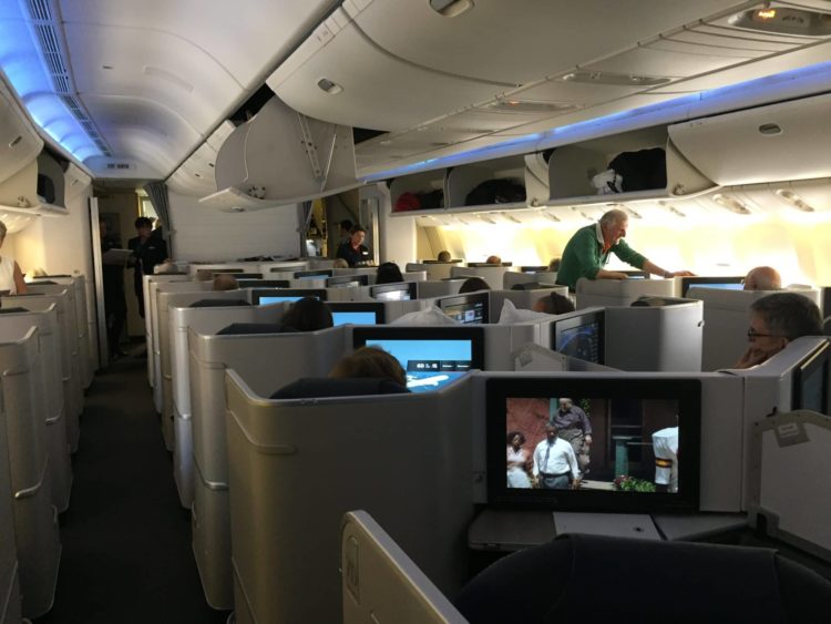 air canada business class boeing 777 kabine