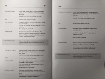 air canada business class boeing 787 9 getraenkeauswahl